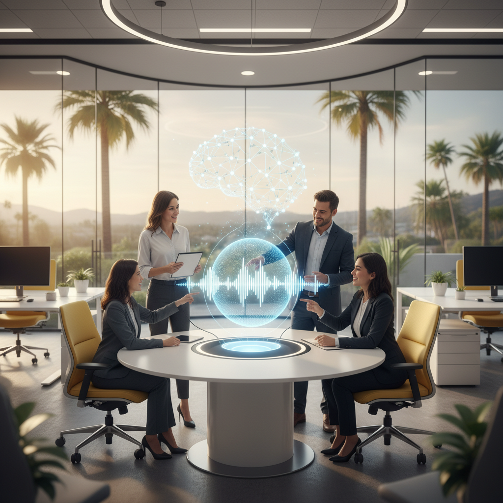 A business owner in Santa Clarita, CA considering AI voice search optimization.
