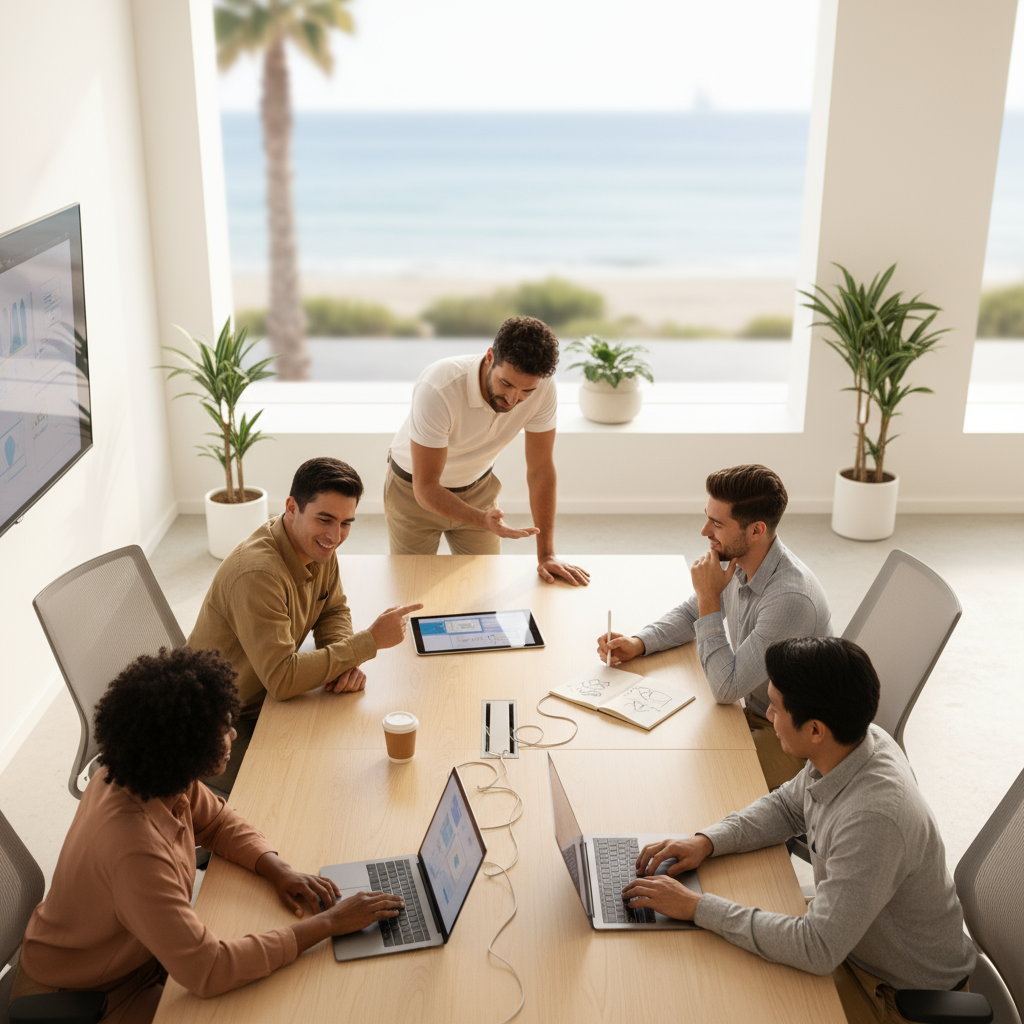 small business web design Myrtle Beach - A person confidently scrolling through a perfectly responsive website on their smartphone, indicating mobile-first design importance