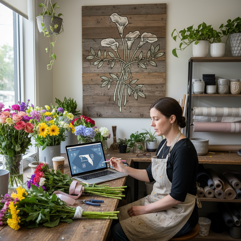 A responsive website design shown on a laptop, part of small business web design packages orlando fl.