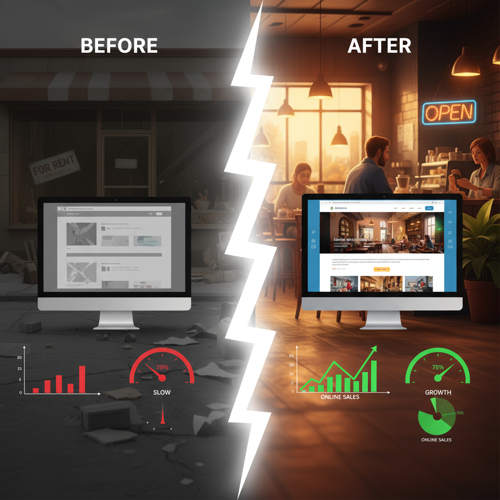 A chart showing the increasing return on investment from professional small business web design packages orlando fl.