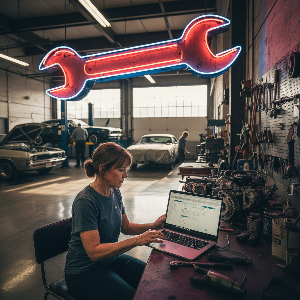 Cincinnati business owner updating an old website