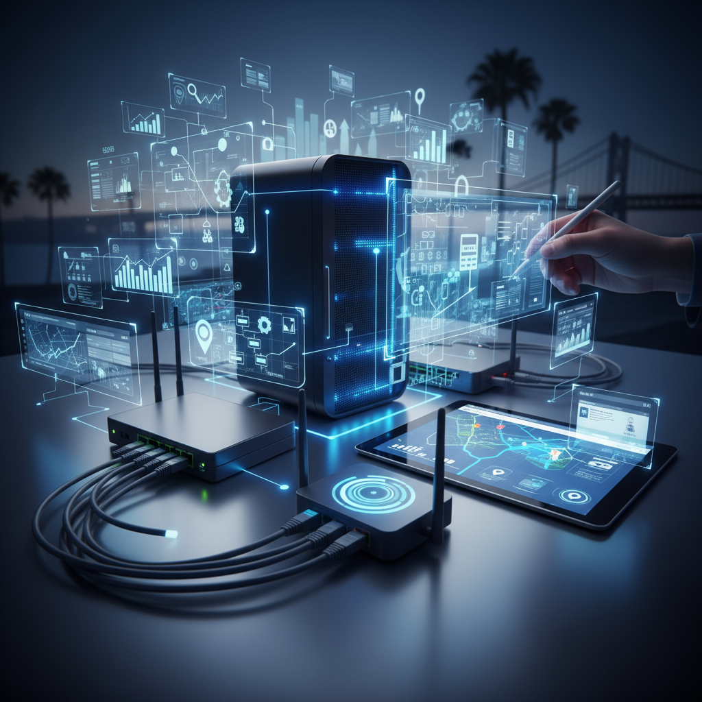 A magnifying glass over a laptop screen demonstrating website optimization services san diego ca