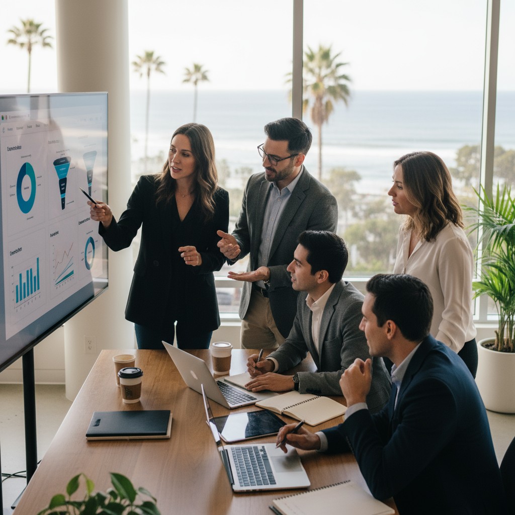 Web design team planning website optimization services san diego ca strategies