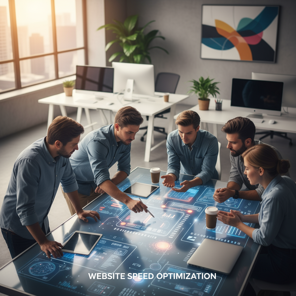 Website Speed Optimization Techniques - A web page demonstrating lazy loading with only visible content loaded