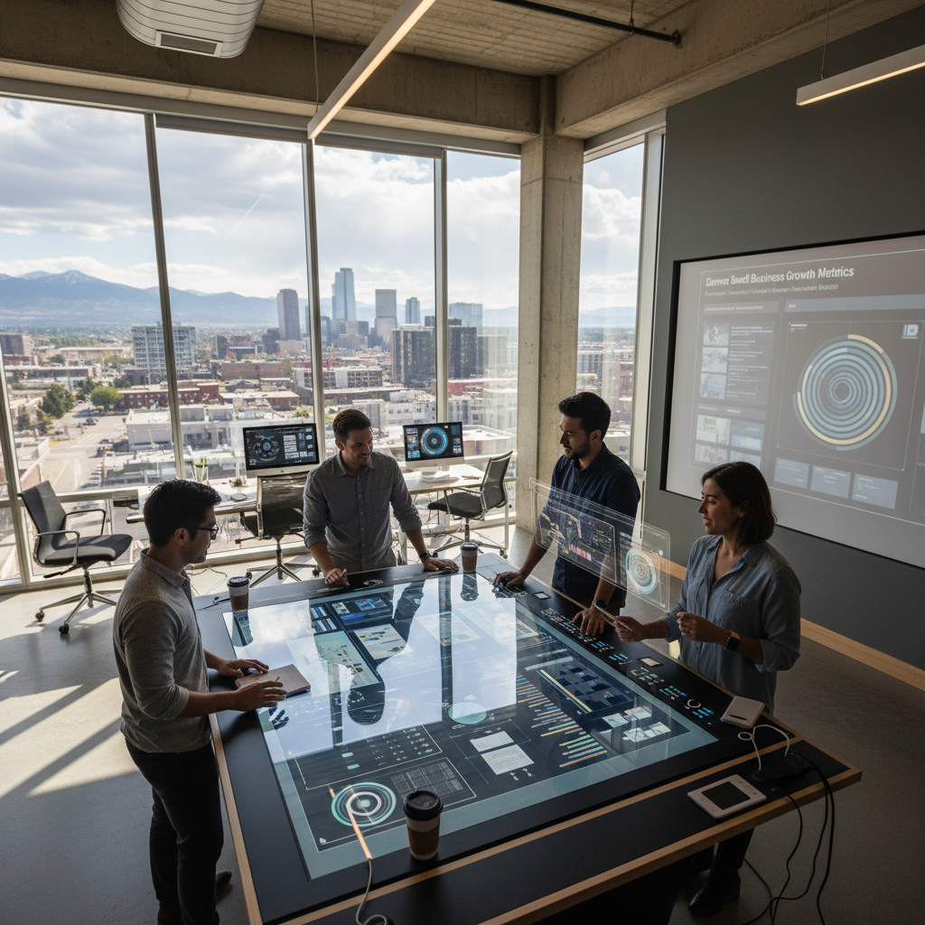 A website loading quickly on a tablet, a key part of the best web design practices for small businesses in Denver, Colorado.