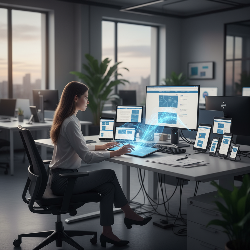 A visual comparison of a mobile-friendly vs a non-mobile-friendly website layout.