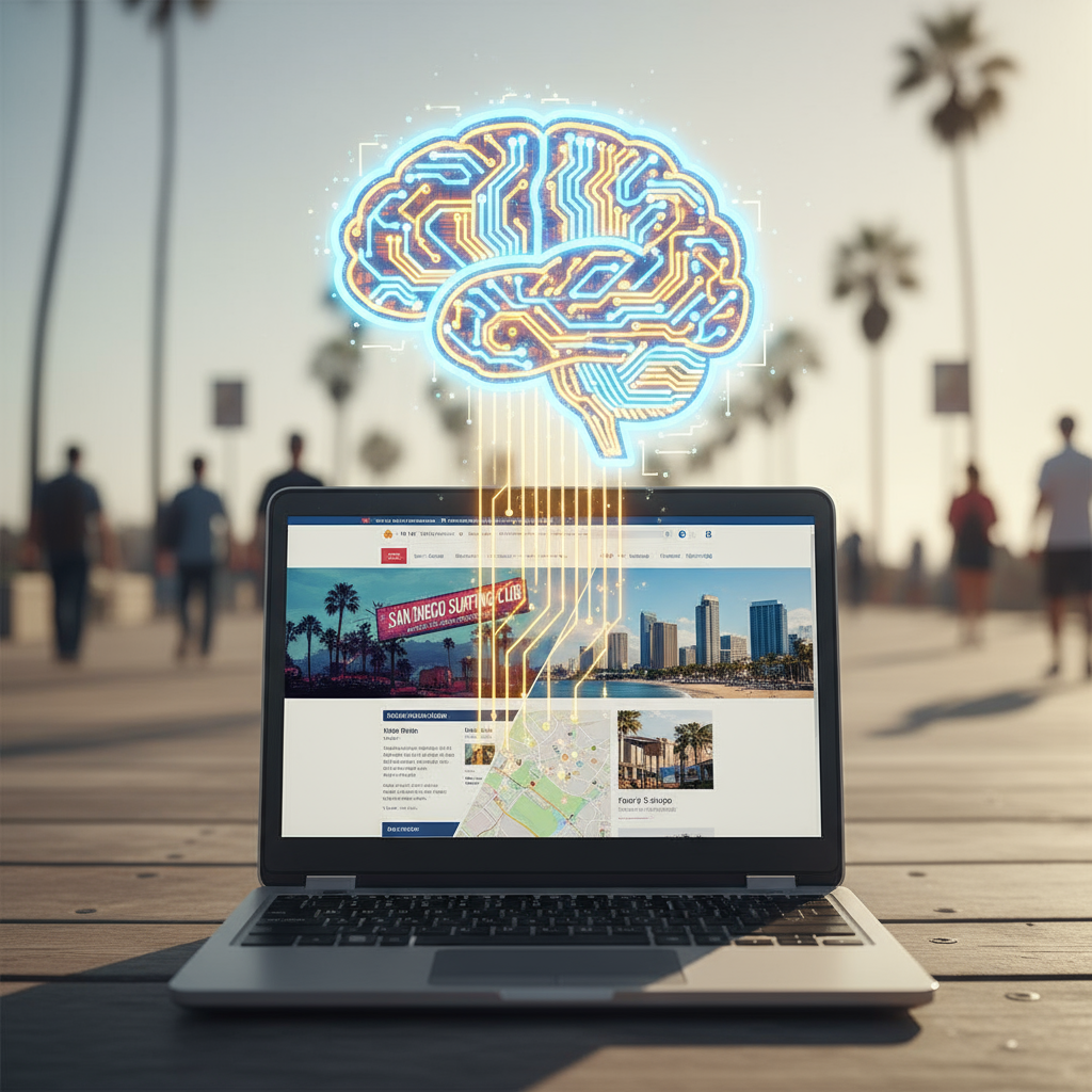 What happens if AI automation updates my old website San Diego