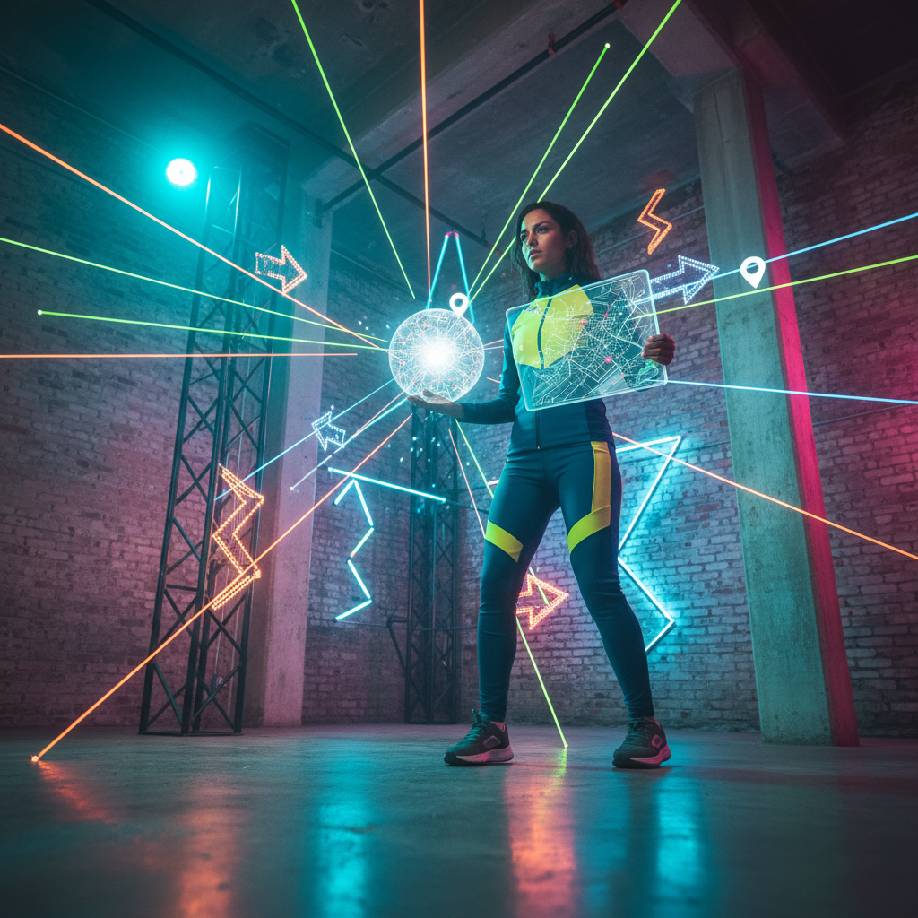 A diagram showin how AI automation feeds local authority signals to Google Maps for a Miami business.