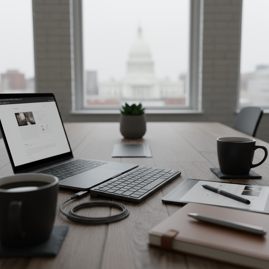 A professional WordPress developer in Albany NY working on a custom website design.