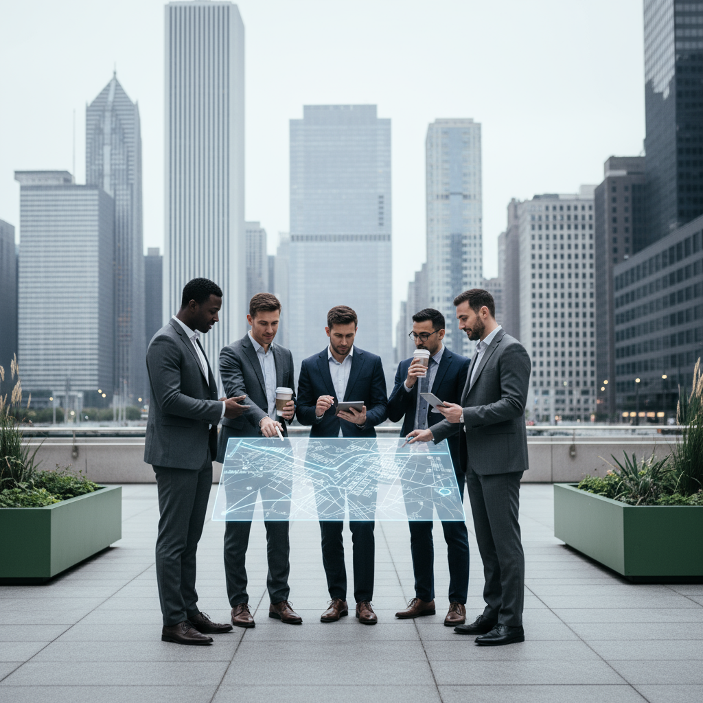 A panoramic view of the Chicago skyline, symbolizing the vast potential for digital marketing.