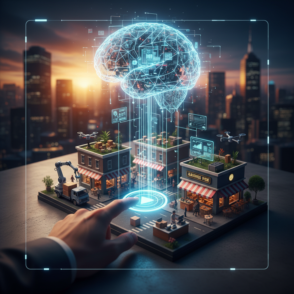 Graphic illustrating the question of when to AI automation for local businesses