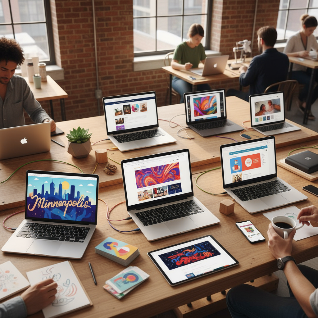 A visually stunning website designed for a Minneapolis small business, demonstrating affordable web development.