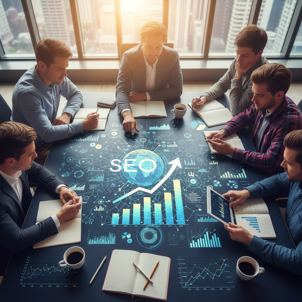 Diagram showing AI-powered content automation for a business website.