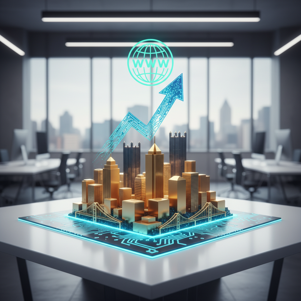 A small business owner in Pittsburgh considering why they should invest in professional web design from innovAIt Media.