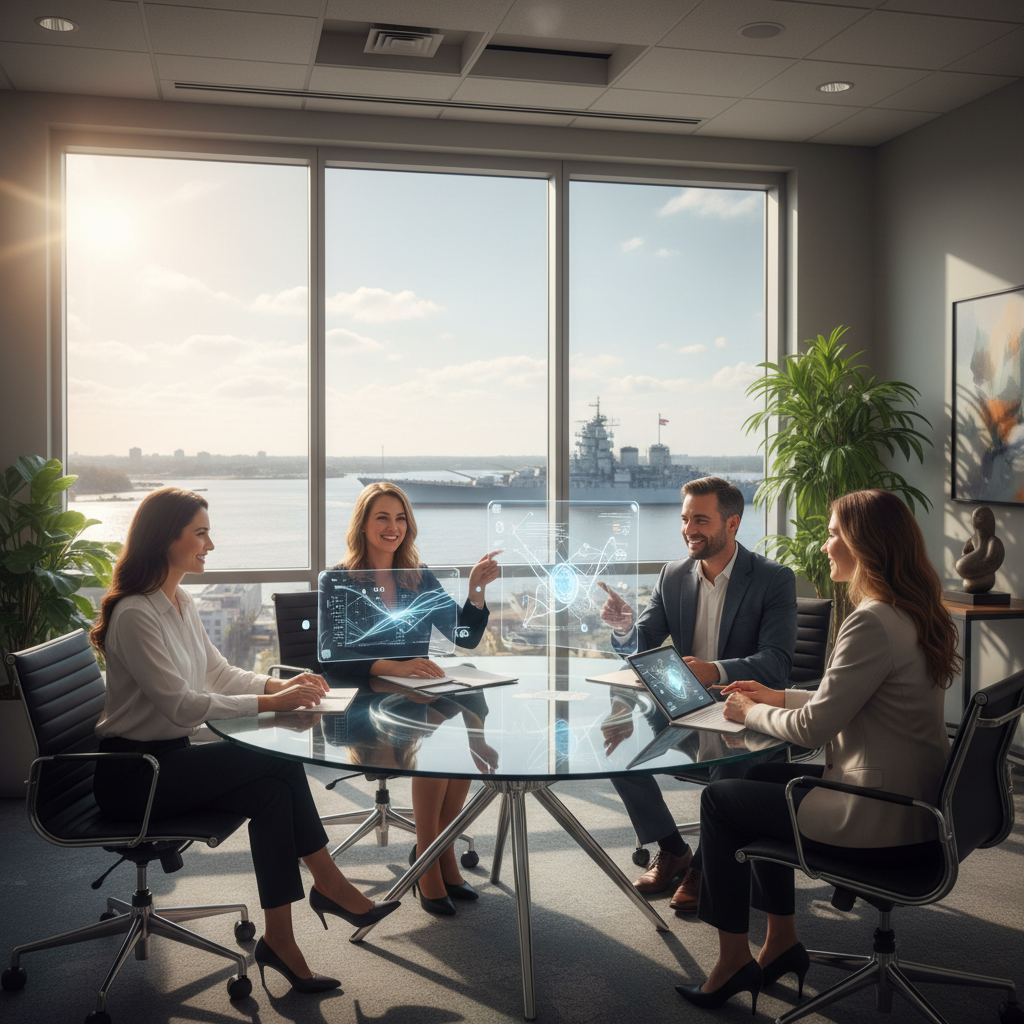 A business owner in Wilmington, NC considering the best time to optimize their business for AI search visibility.